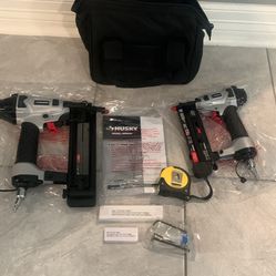 Husky 18ga Brad Nailer And 23ga Micropin Nailer 