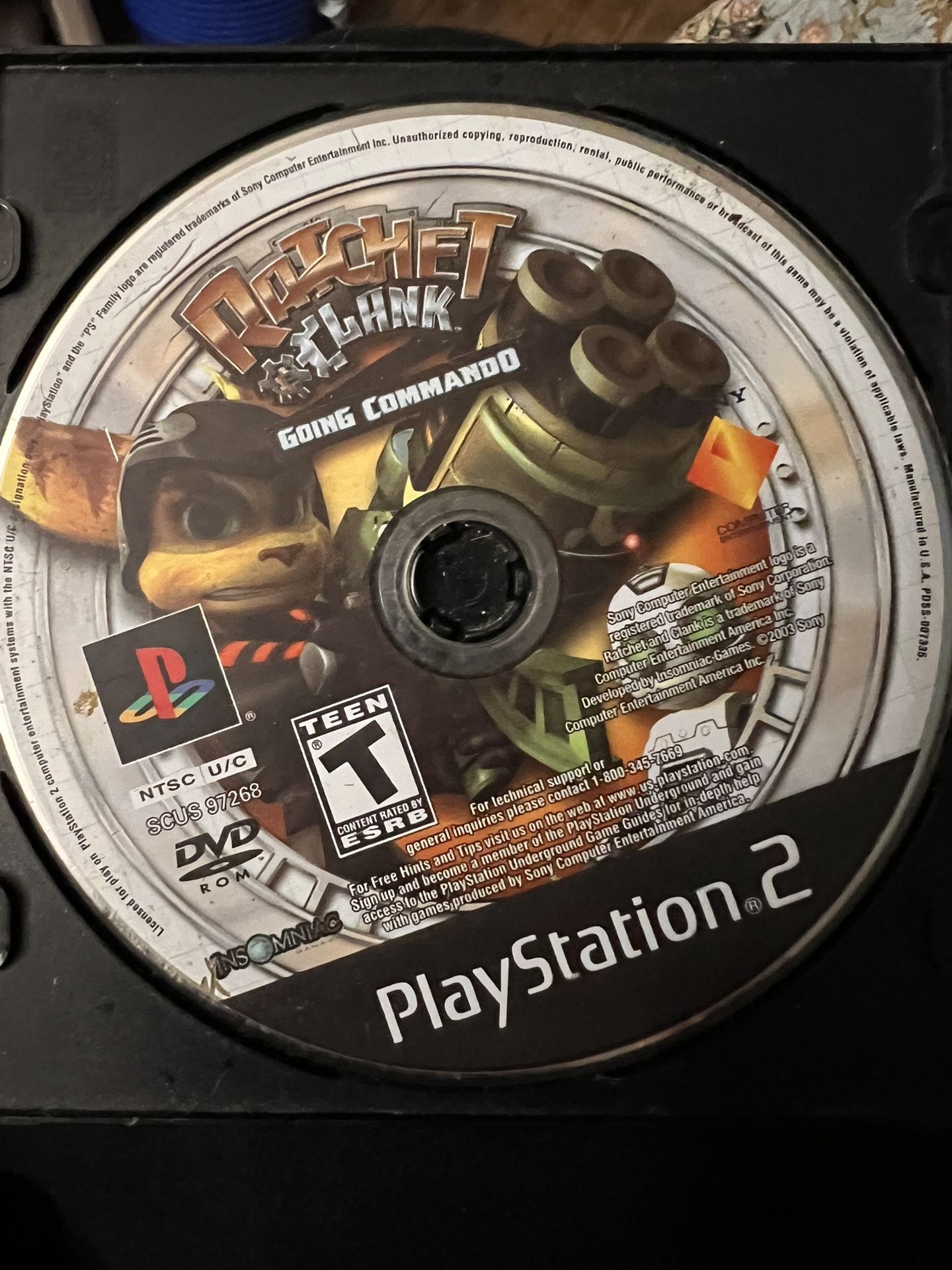 Ratchet And Clank Going Commando For Ps2