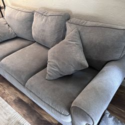 Nice Grey Ladlow Couch Two Chairs For