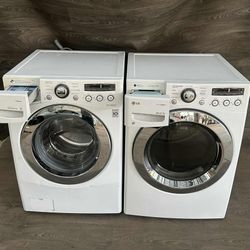 LG Washer And Electric Dryer Laundry Set