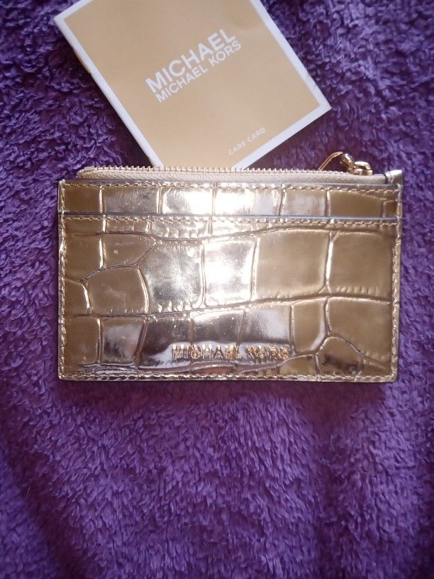 Women's Michael Kors Gold Wallet