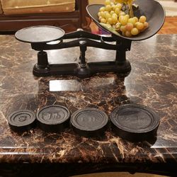 Antique weight scale
