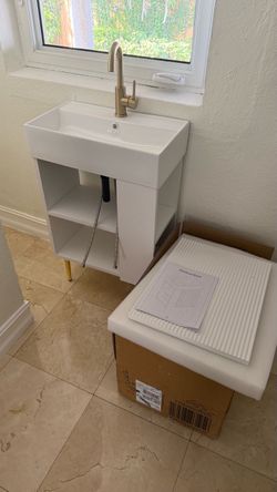 Small bathroom Vanity with sink 21.6”