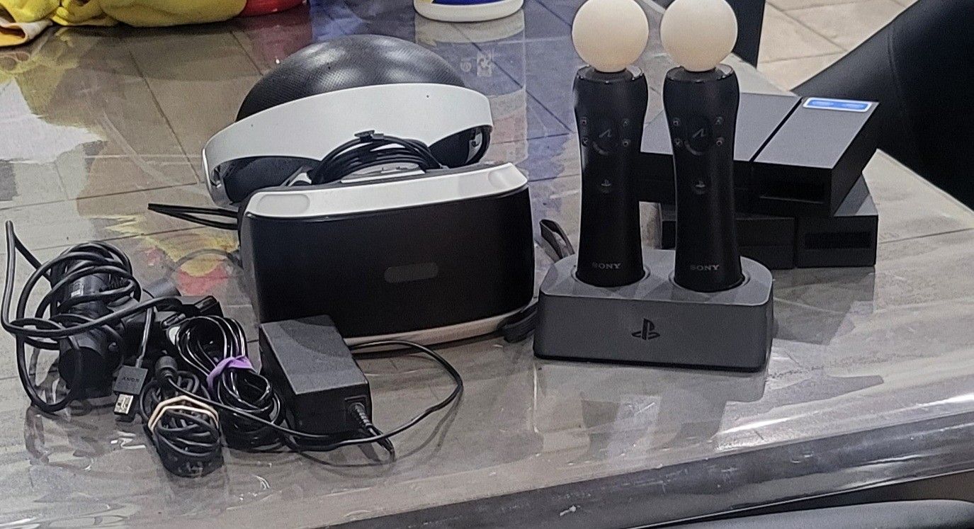 Ps4 Vr -working- Full Set-camera-controllers-stand