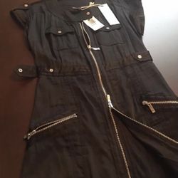 New Black 2 Way-Zip Dress Size Medium, Retail: $108+Tax