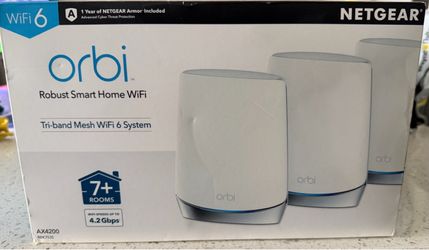 NETGEAR Orbi AX4200 Tri-Band Mesh WiFi 6 System
