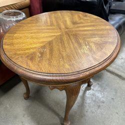  Round Wooden Side Table