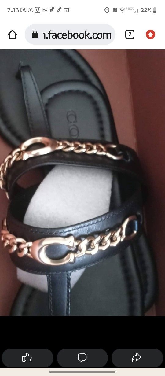 Coach Sandlas N Loafers , Brand new Authentic