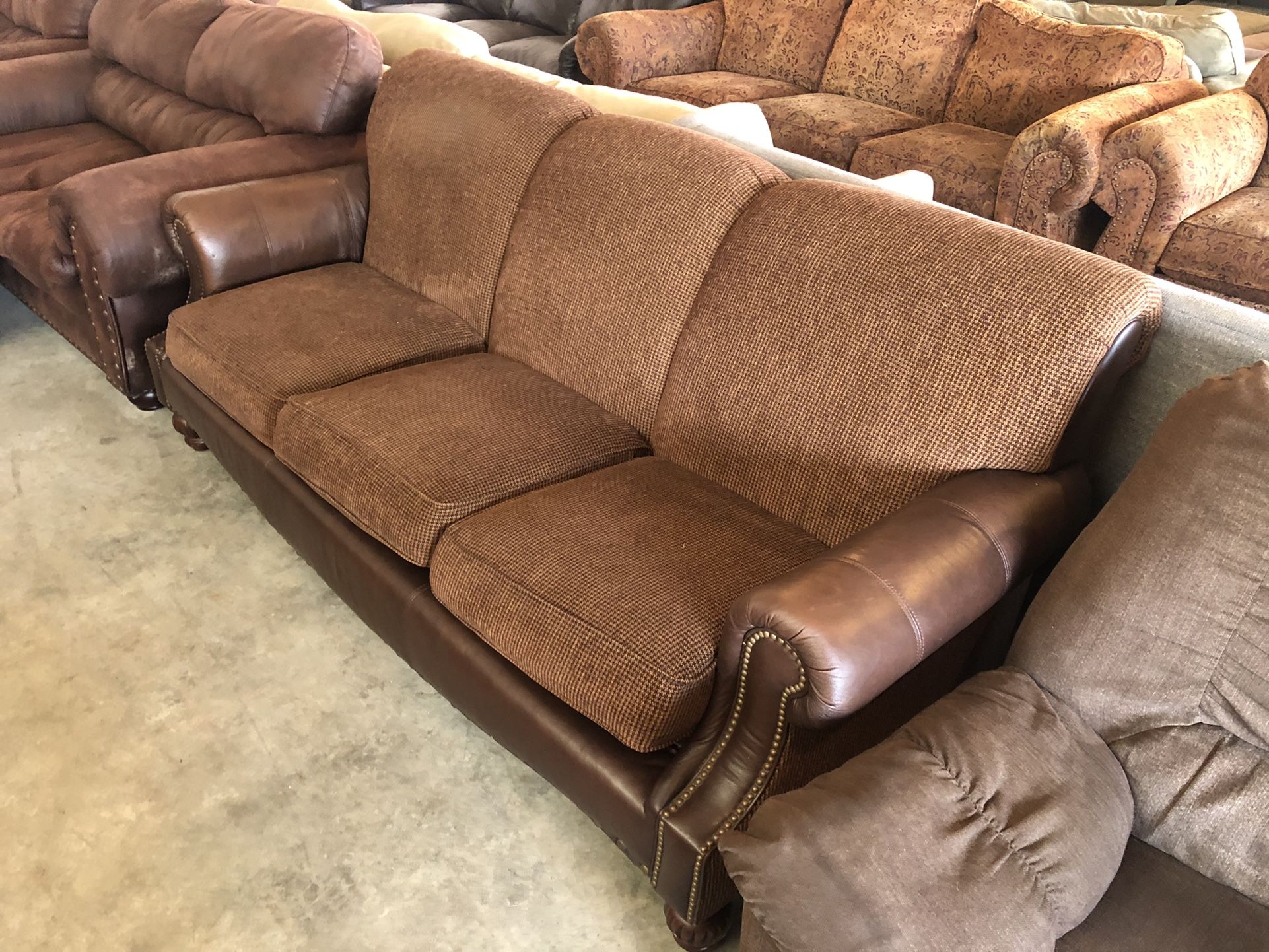 Vintage Couch “WE DELIVER”