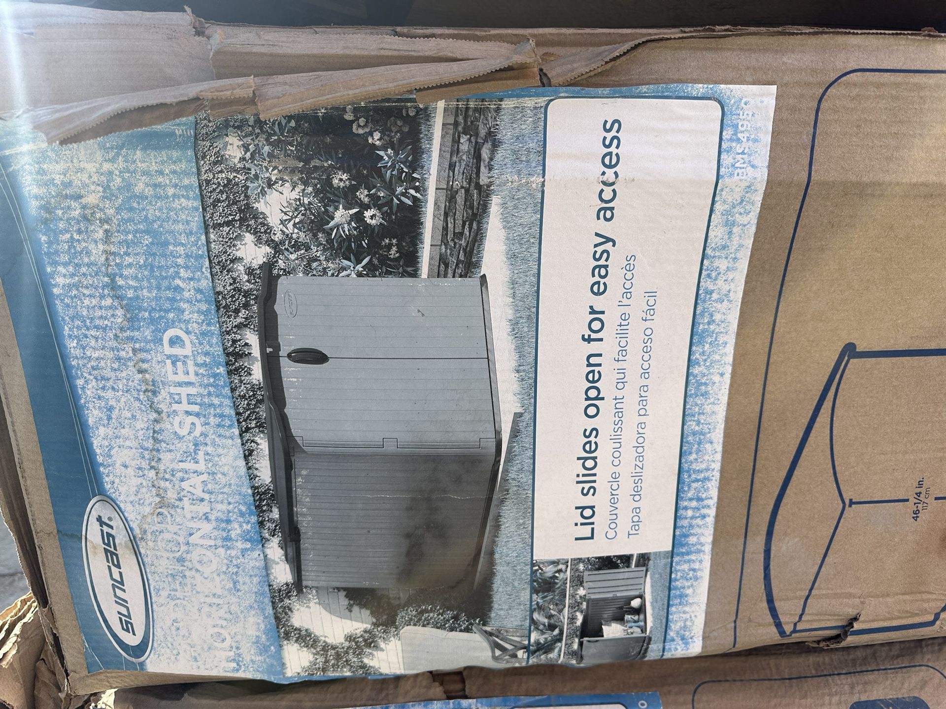 Plastic Resin Storage Shed With Floor 