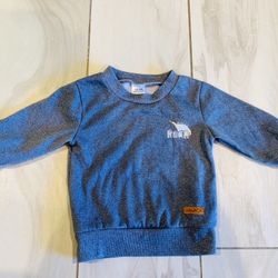 Lila & Jack blue Crewneck Pullover Sweatshirt Top Baby Boy sz. 12-18 Months.