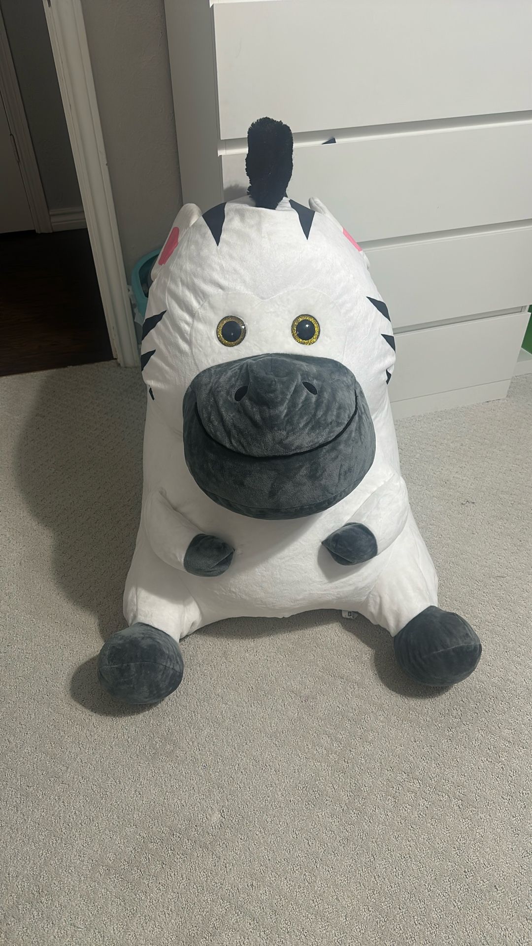 Jumbo Zebra Plush Doll