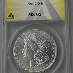 1902-O Morgan Silver Dollar MS62