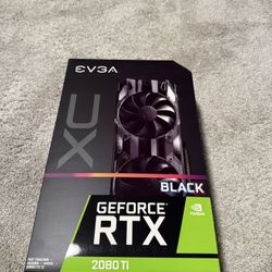 EVGA GeForce RTX 2080 Ti BLACK EDITION GAMING 11GB DDR6 VRAM