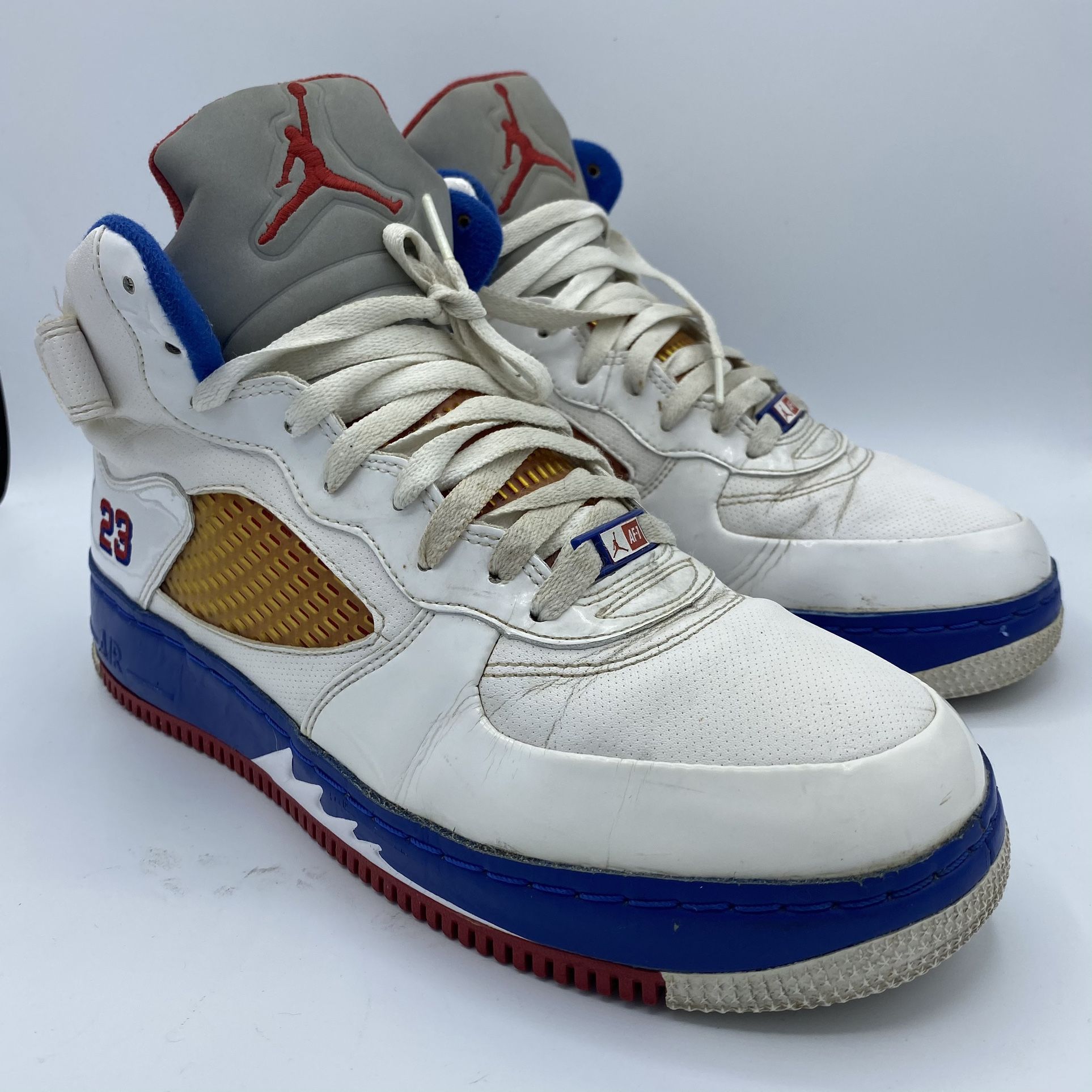Air Jordan 2008 5 V Fusion Varsity Red Blue Ribbon 318608-162 - Size 10