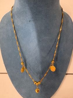 Gold Necklace || 22k || 7.7g || 17”