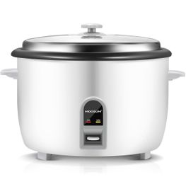 Moosum Commercial Rice Cooker, Large Capacity 30-Cup (UnCooked), 60-Cup (Cooked) with One Touch Operation and 12-Hour Keep Warm, Easy to Use and clean