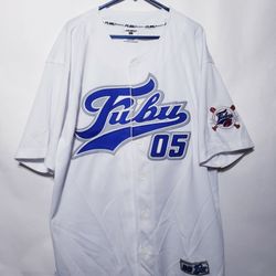 VINTAGE  FUBU 05" THE COLLECTION BASEBALL STYLE JERSEY MENS SIZE XL SUPER RARE
