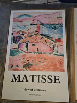 Matisse View Of Collioure framed art canvas
