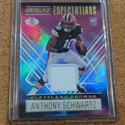 2021 Illusions Anthony Schwartz Great Expectations Rookie Patch