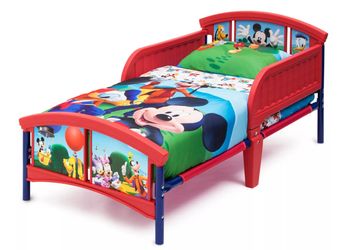 Delta children Bed Micky Mouse With sealy Baby Posturepedic Evolution Mattress