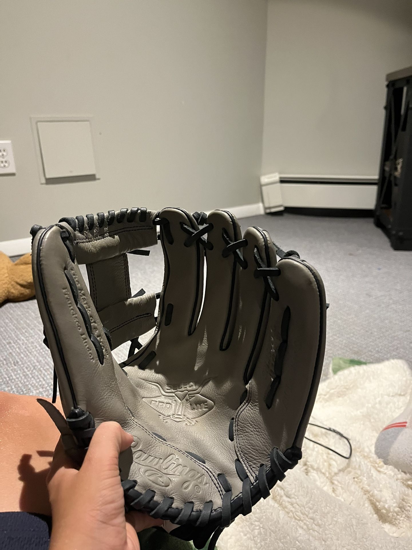 Boys Grey Baseball Glove