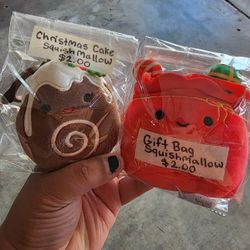 Christmas Squishmallows Bag Clips