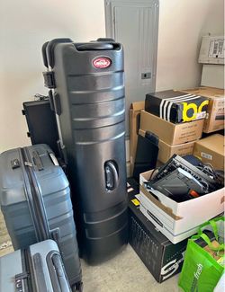 SKB Staff ATA Hard Shell Plastic Golf Travel Case for Cart Bags