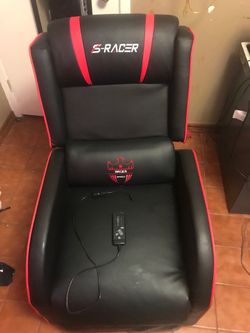 S-Racer chair GTRCAING Gaming Recliner Chair PU Leather Living Room Sofa