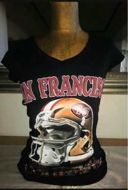 SF 49ers WOMEN'S CUSTOM CUT TEE.
