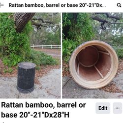 Rattan Bamboo Table Base 