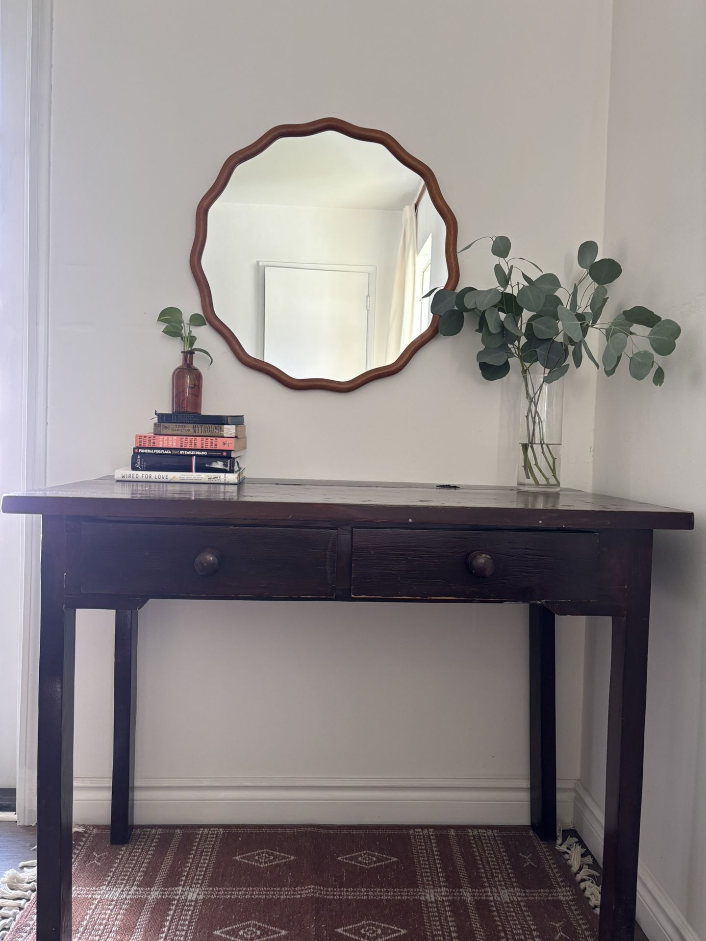 Antique Italian Rustic Walnut Table