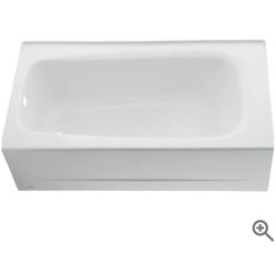 Cambridge® Americast® 60 x 32-Inch Integral Apron Bathtub With Left-Hand Outlet