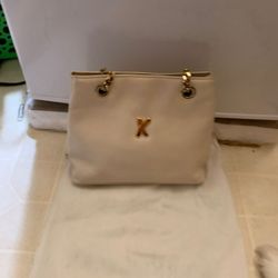 Paloma beige leather purse