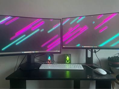 2 Monitors A Pc Full Setup 