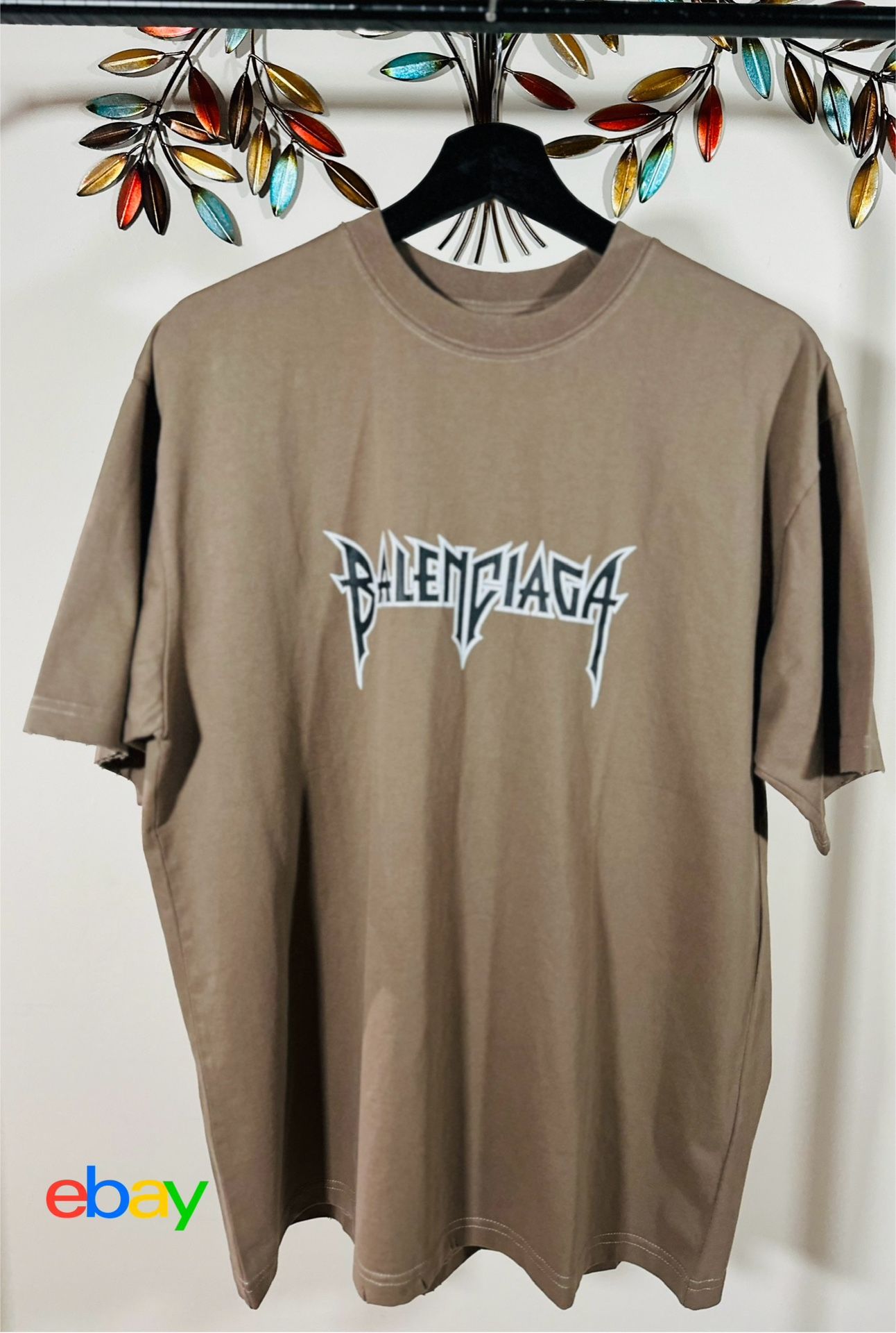 BALENCIAGA CREWNECK UNISEX STREET STYLE T-SHIRT , Visit Our Profile For More Items..