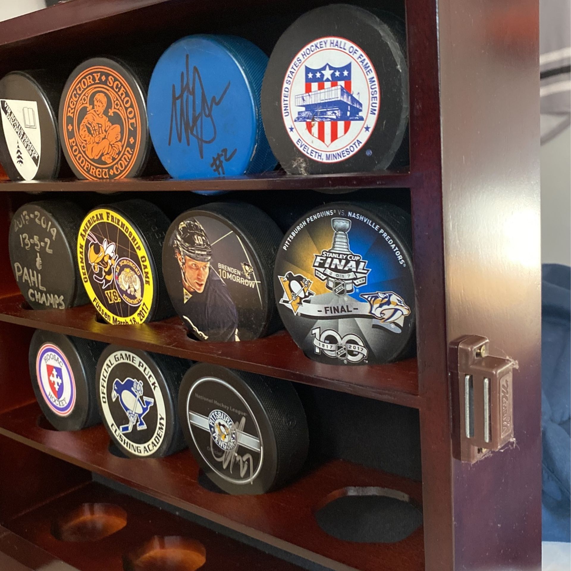 hockey puck display case