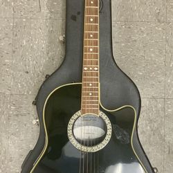 Ovation Celebrity CC057 Acoustic Electric Guitar Black 0P20 Electronics 6 String Musical Instrument Music Audio Sound Guitars Live Performance Concert