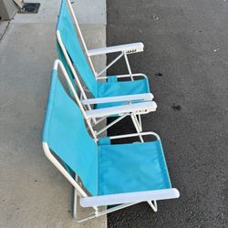  Beach Chairs Foldable 