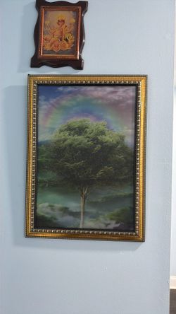 Framed Tree Landscape Art Print