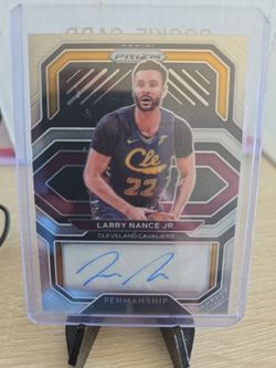 Cavaliers Larry Nance Jr certified Autograph Card