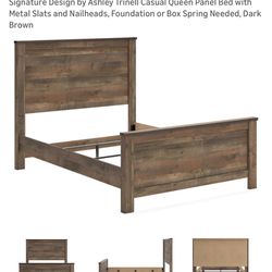 Bed Frame Dark Brown