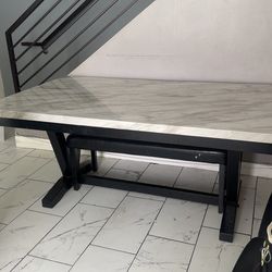 Marble  style dinner table