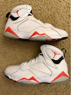 Size 13 (Pre owned, no box) - Air Jordan 7 retro white infrared