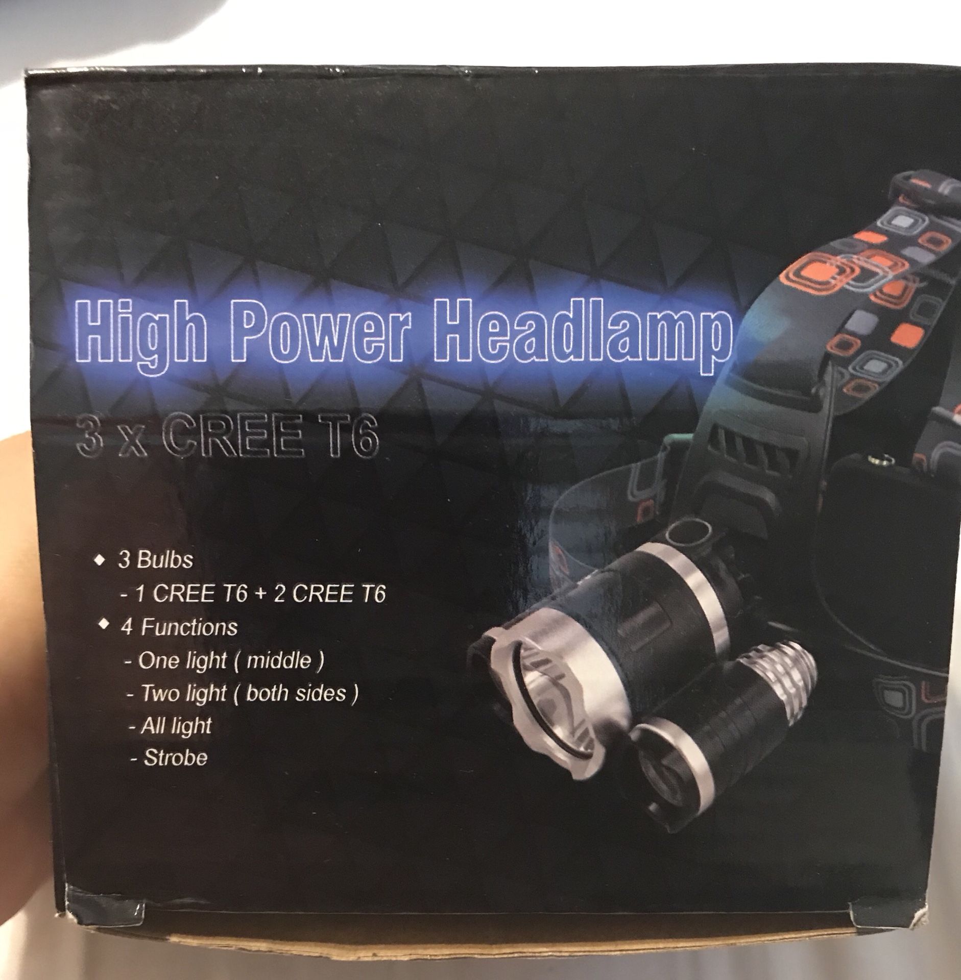 High power headlamp 3x cree t6
