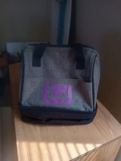 Gray Insulated Lunch Bag