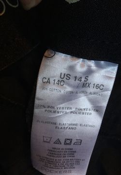 Black slacks size 14s