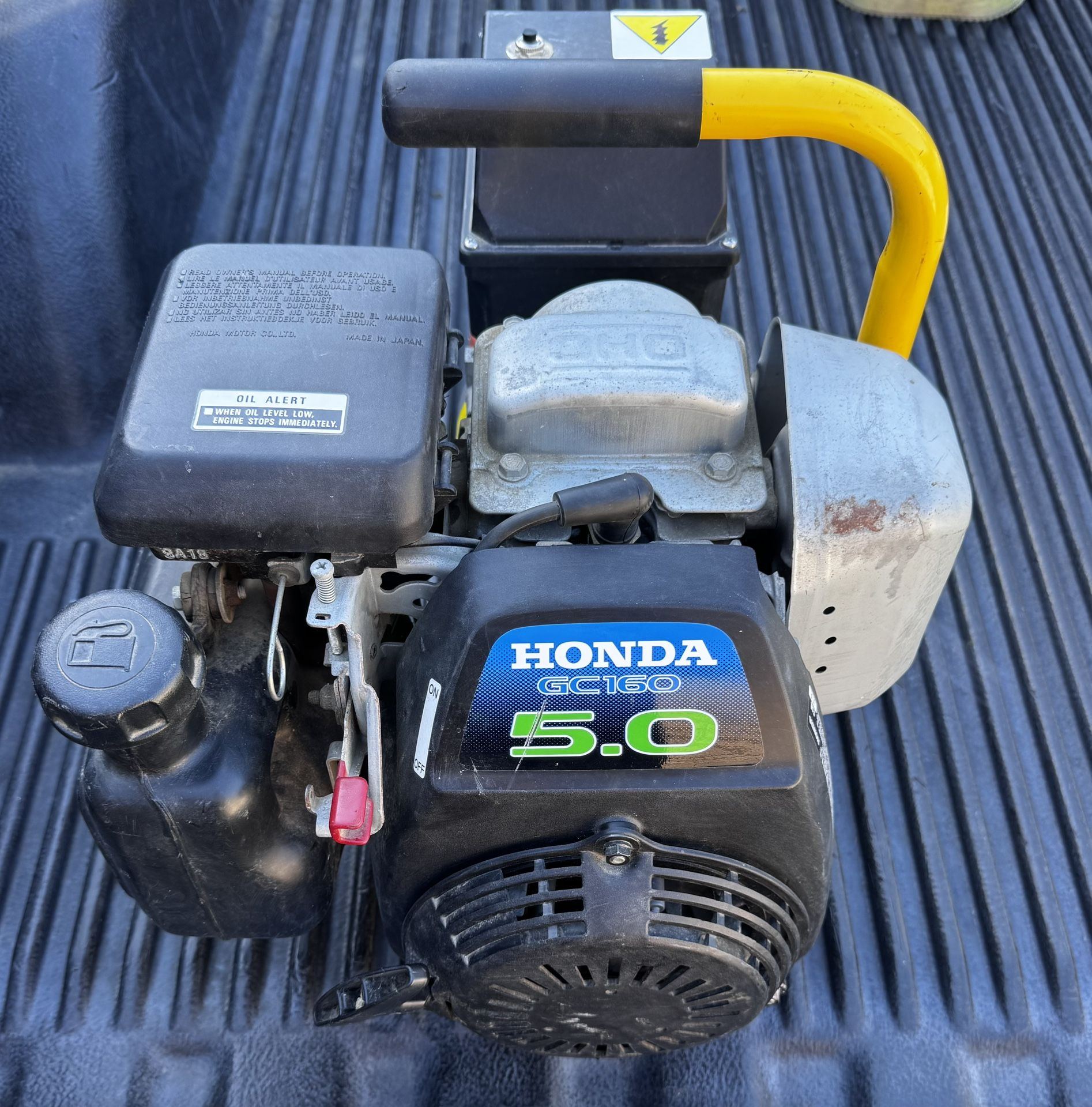 HONDA GC160 5.0 ENGINE 2 POWER OUTLETS