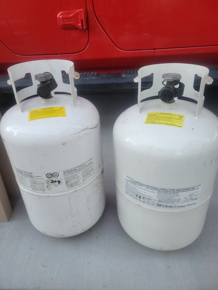 Two 40 Lb Propane Tanks
