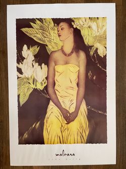 Title: John Kelly Maleana Hawaiian Framed Art 40x28